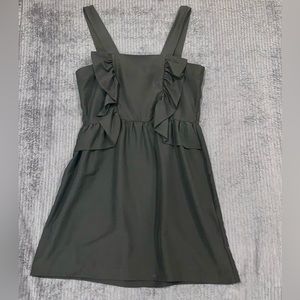 Black ruffle dress
